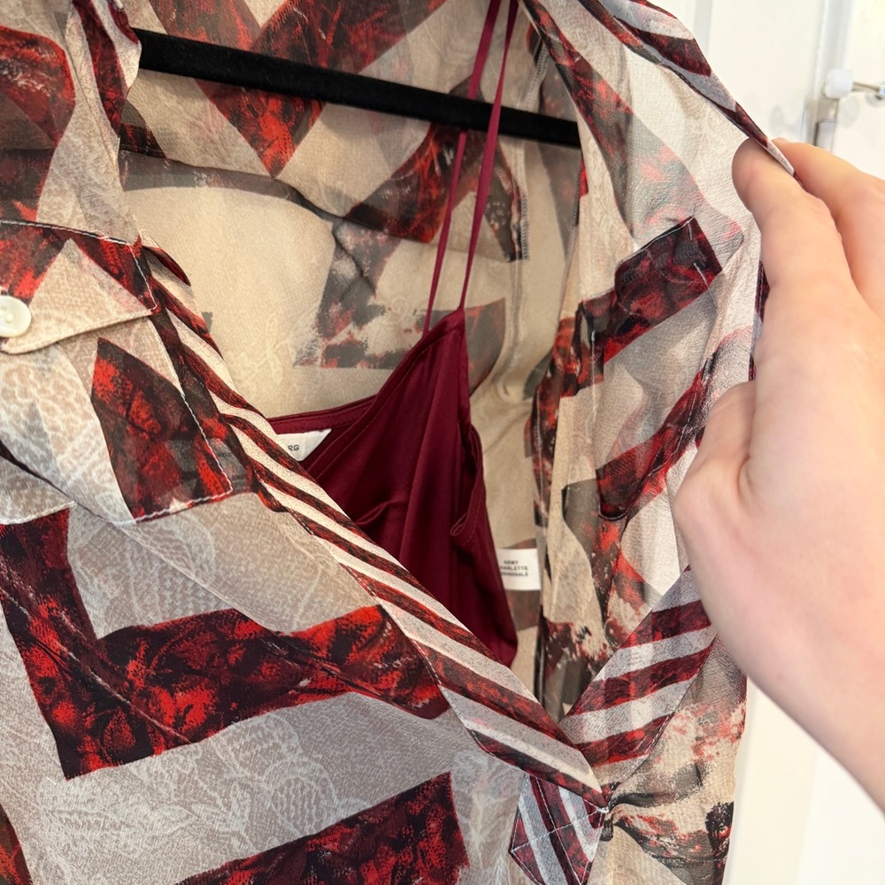 Diane Von Furstenberg Chevron Patterned Dress - image 3